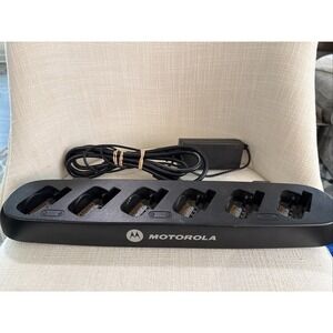 6 bay Motorola  HCTN4002A CLS111 Charger Strip For CLS Series Radios-Tested